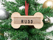 Load image into Gallery viewer, wooden bone letterboard pet ornament