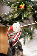 Load image into Gallery viewer, santa cat christmas teaser wand toy
