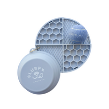 Load image into Gallery viewer, dusty blue bundle (lick mat, travel bowl, tennis ball)