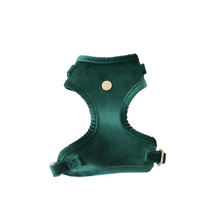 Load image into Gallery viewer, emerald green velvet adjustable harness