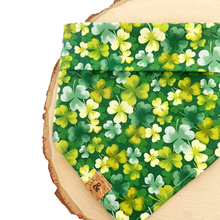 Load image into Gallery viewer, fur leaf clover dog bandana