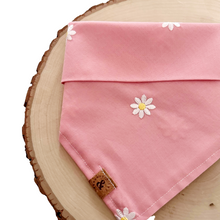 Load image into Gallery viewer, pink daisy dream dog bandana