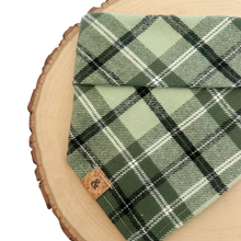 Load image into Gallery viewer, LAST CHANCE! cozy sage flannel dog bandana