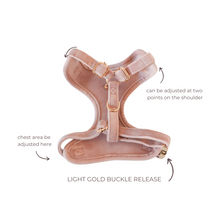 Load image into Gallery viewer, blush pink velvet adjustable harness