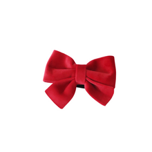 Load image into Gallery viewer, winterberry red velvet bow