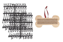 Load image into Gallery viewer, wooden bone letterboard pet ornament