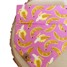 Load image into Gallery viewer, banana babe dog bandana