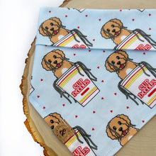 Load image into Gallery viewer, cup doodles (light blue) dog bandana