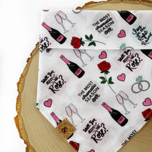 Load image into Gallery viewer, will you accept this rose dog bandana