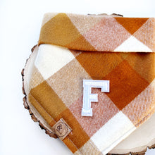 Load image into Gallery viewer, caramel pop letterman dog bandana