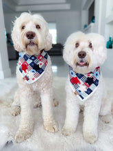 Load image into Gallery viewer, patriotic patchwork dog bandana