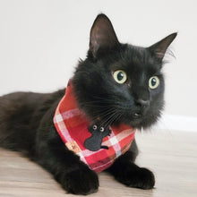 Load image into Gallery viewer, cinnamon spice flannel dog bandana