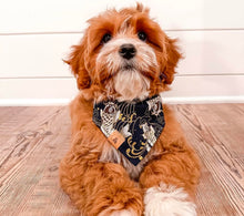 Load image into Gallery viewer, LNY black koi fish dog bandana