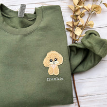 Load image into Gallery viewer, personalized oodle crewneck - military green (XL, 2XL, 3XL only)