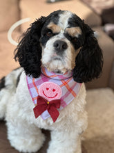 Load image into Gallery viewer, sweet lilac plaid dog bandana