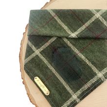 Load image into Gallery viewer, celtic plaid dog bandana