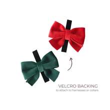 Load image into Gallery viewer, winterberry red velvet bow