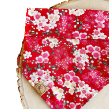 Load image into Gallery viewer, LNY cherry blossom dog bandana
