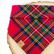 Load image into Gallery viewer, prancer's plaid dog bandana