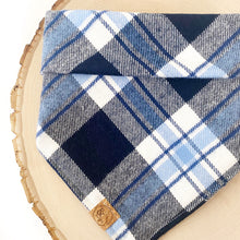 Load image into Gallery viewer, skyline flannel dog bandana