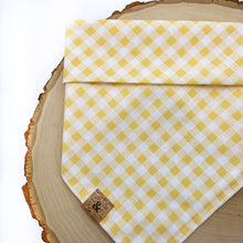 Load image into Gallery viewer, golden hour gingham bandana