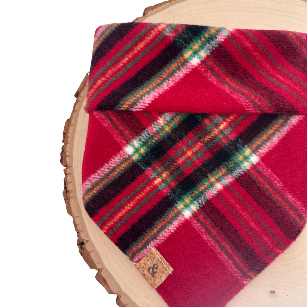 LAST CHANCE! cabin cozy flannel dog bandana