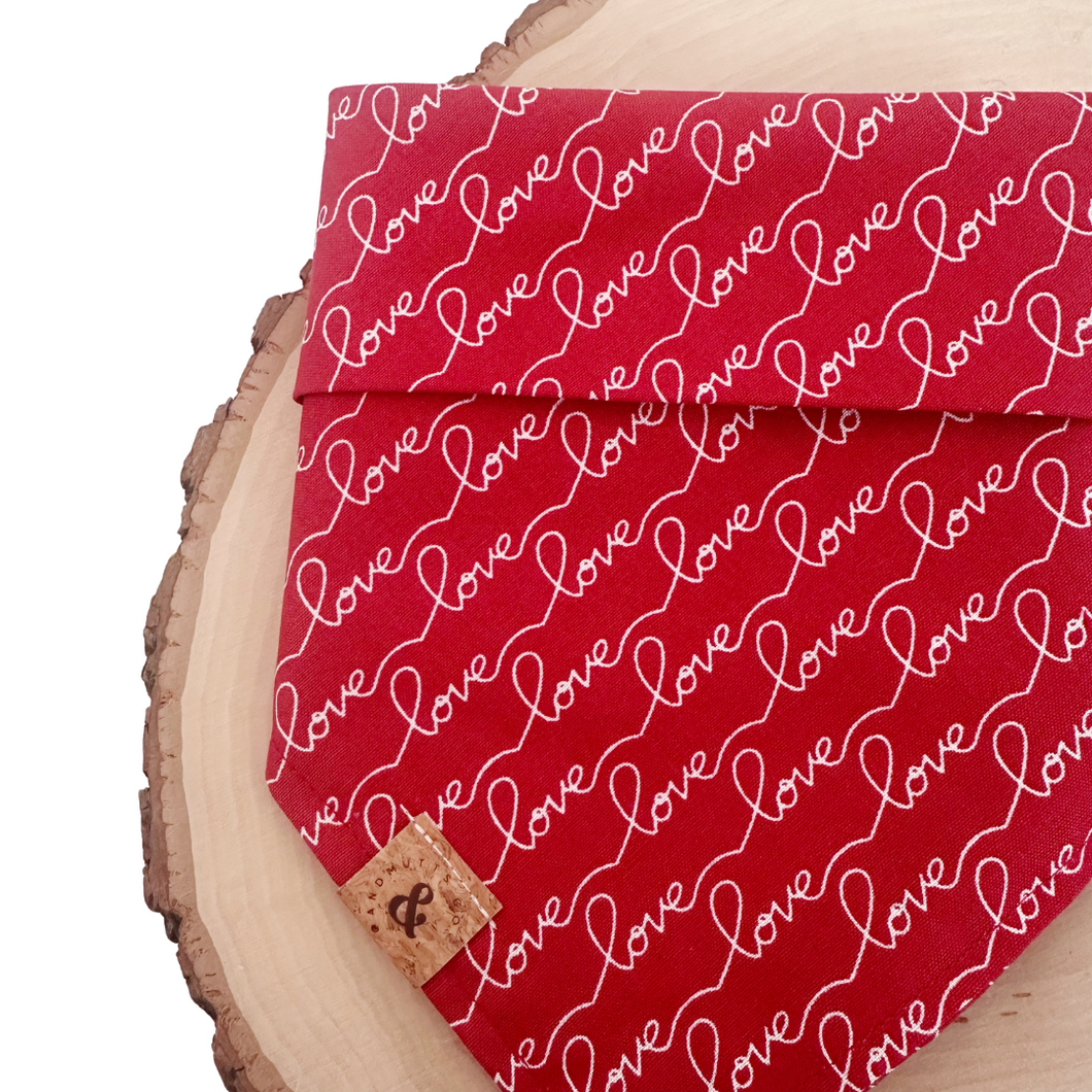 everlasting love dog bandana