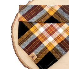 Load image into Gallery viewer, LAST CHANCE! fireside flannel dog bandana
