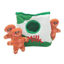 Load image into Gallery viewer, gingerbread cookies 4-in-1 hide and seek dog toy
