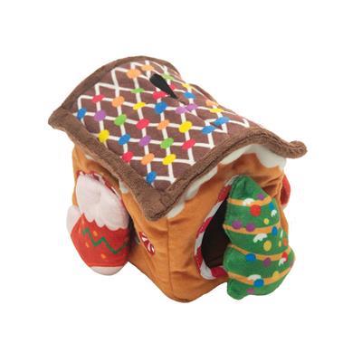 gingerbread 4-in-1 hide and seek dog toy