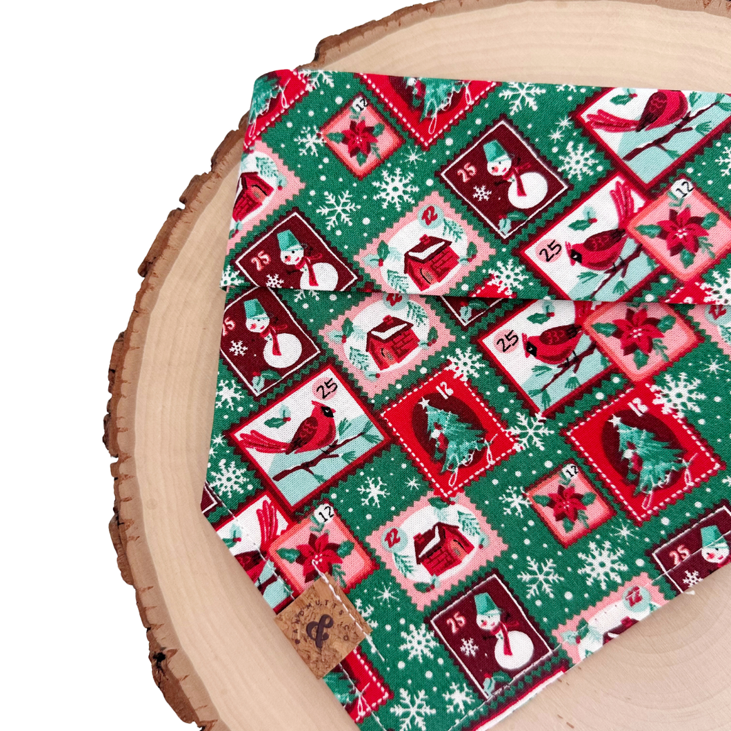 deck the paws dog bandana