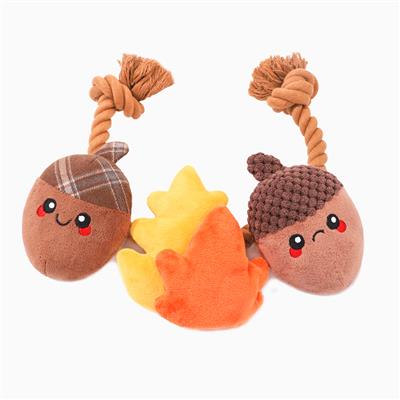 autumn rope toy with squeakers