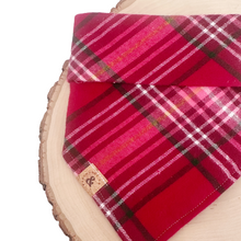 Load image into Gallery viewer, lover plaid dog bandana

