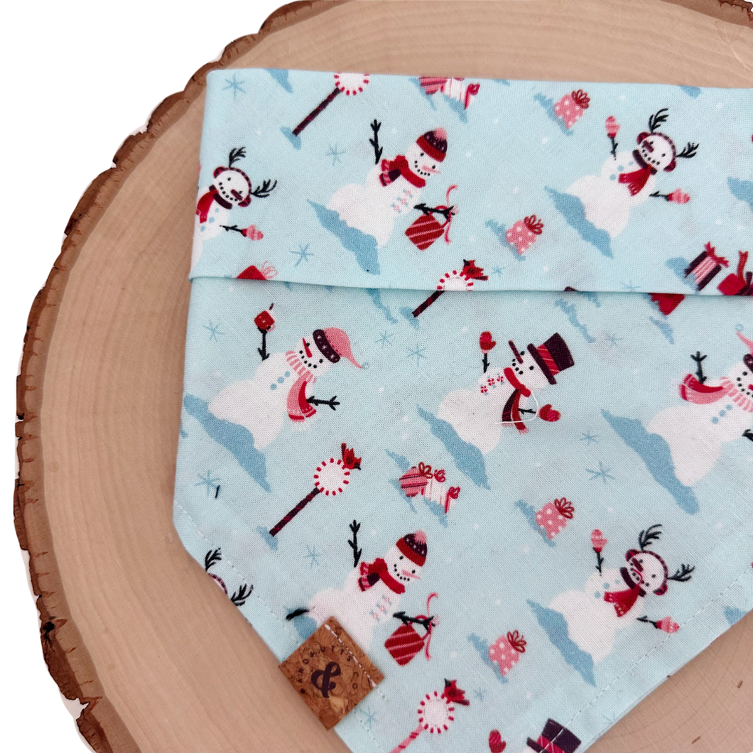 snowy lane dog bandana