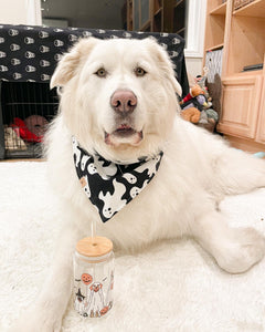 friendly ghosts dog bandana (glow in the dark!)