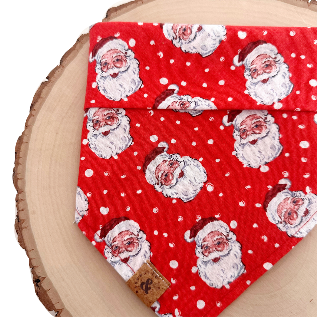 santa paws dog bandana