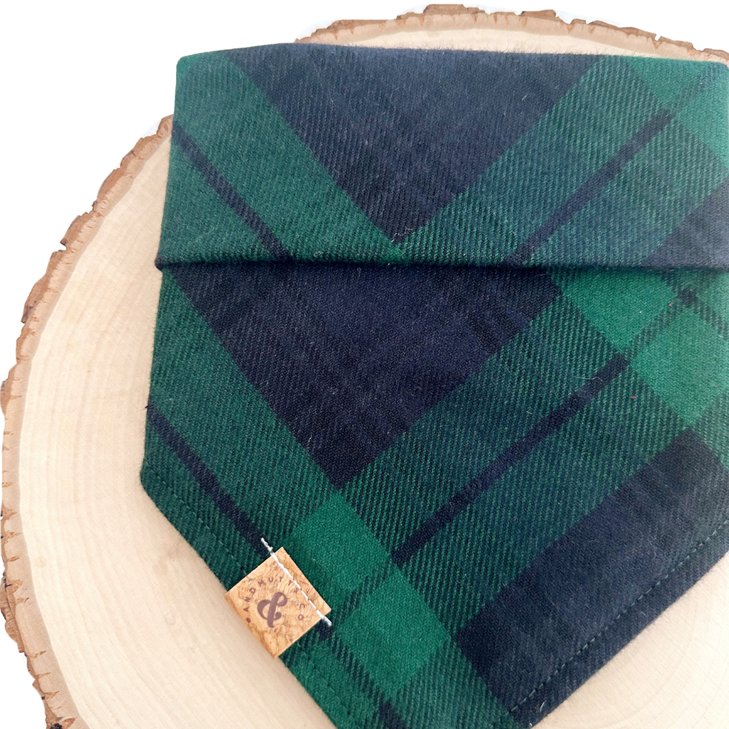 woodstock flannel dog bandana