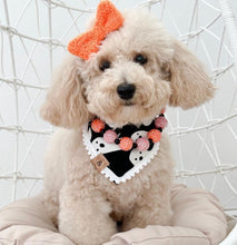Load image into Gallery viewer, friendly ghosts dog bandana (glow in the dark!)
