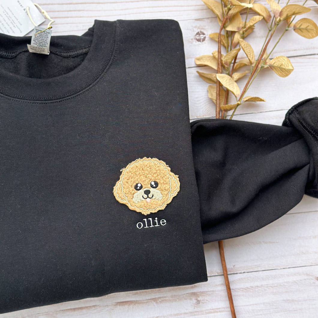 personalized oodle crewneck - black (XL, 2XL, 3XL only)