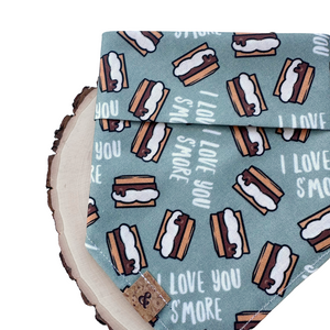 green i love you s'mores dog bandana