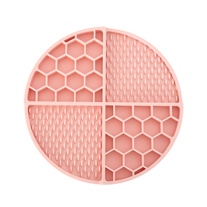 pink lemonade bundle (lick mat, travel bowl, tennis ball)