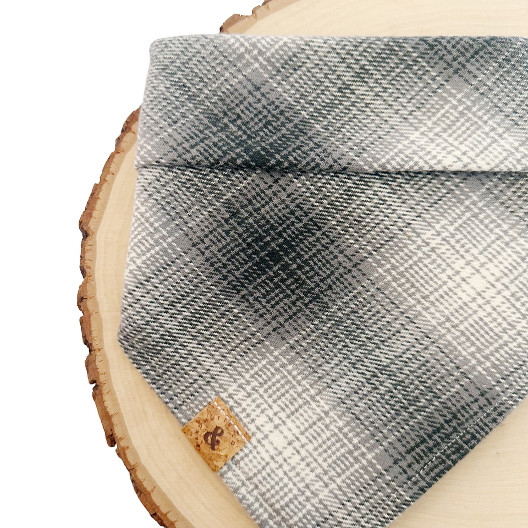 hickory flannel dog bandana