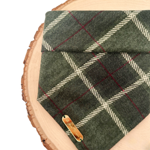 Load image into Gallery viewer, celtic plaid dog bandana
