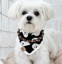 Load image into Gallery viewer, friendly ghosts dog bandana (glow in the dark!)
