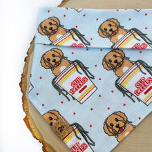 Load image into Gallery viewer, cup doodles (light blue) dog bandana
