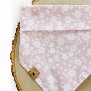 pink gardenia dog bandana