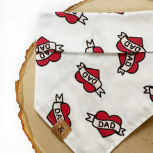 Load image into Gallery viewer, i love dad dog bandana
