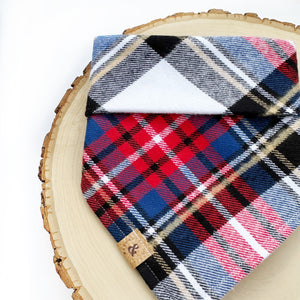 plaid of allegiance dog bandana