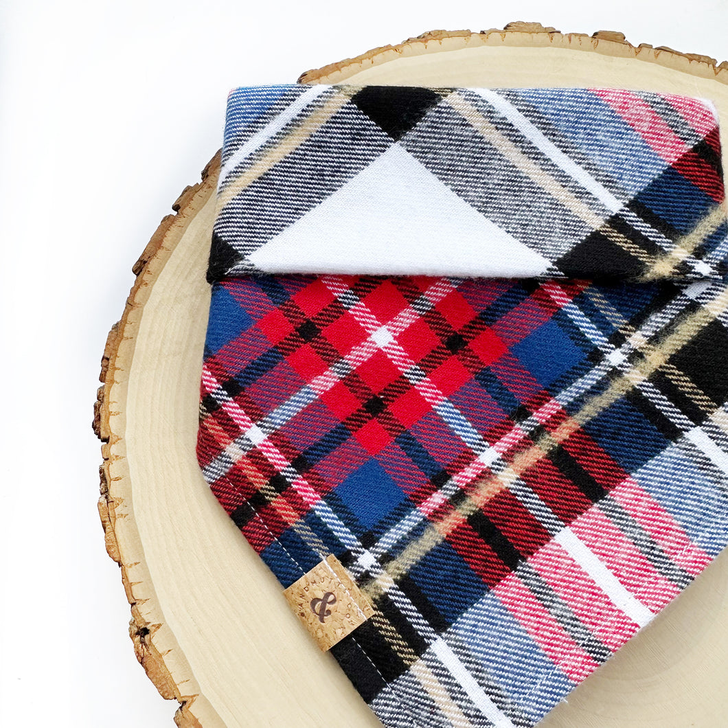 plaid of allegiance dog bandana