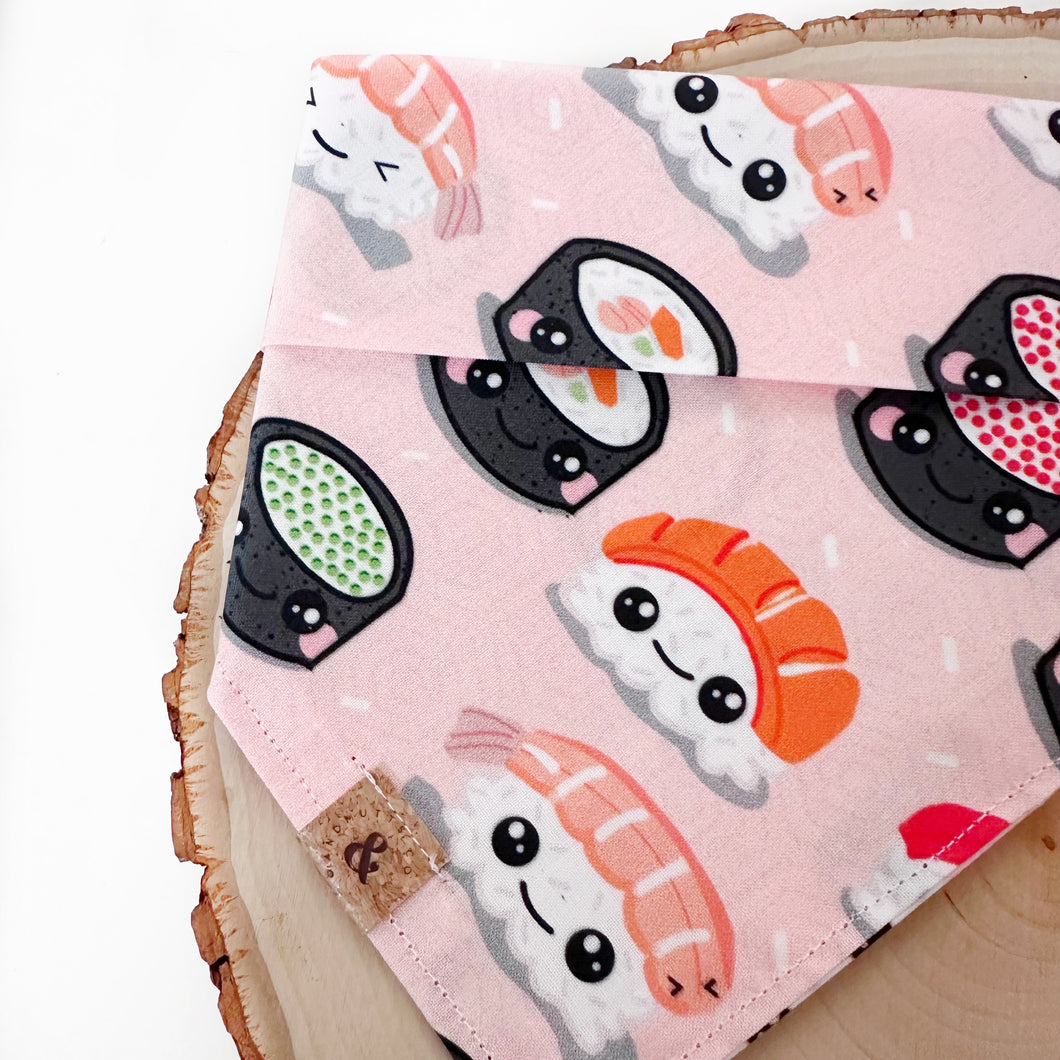 kawaii sushi dog bandana